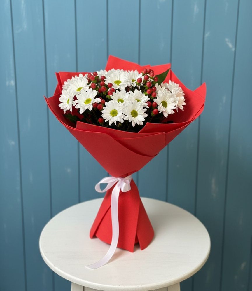 Букет цветов из: Хризантемы в Булатниково