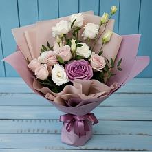 Букет цветов из:  Розы и Лизиантусы #REPLACE_PRED# Булатниково