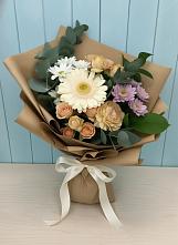 Букет цветов из:  Герберы и Хризантемы в Булатниково