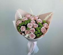 Букет цветов из:  Розы и Хризантемы в Булатниково