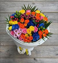 Букет цветов из:  Розы и Хризантемы #REPLACE_PRED# Булатниково