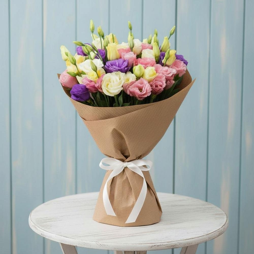 Букет цветов из: Лизиантусы в Булатниково