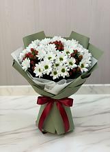 Букет цветов из:  Хризантемы #REPLACE_PRED# Булатниково