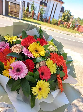 Букет цветов из: Герберы в Булатниково