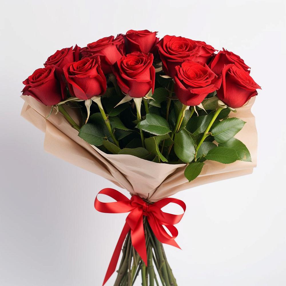 Букет 11 Красных роз Эдлесс Лав в Булатниково