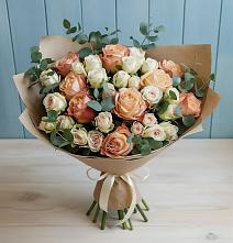 Букет цветов из:  Альстромерии и Розы #REPLACE_PRED# Булатниково