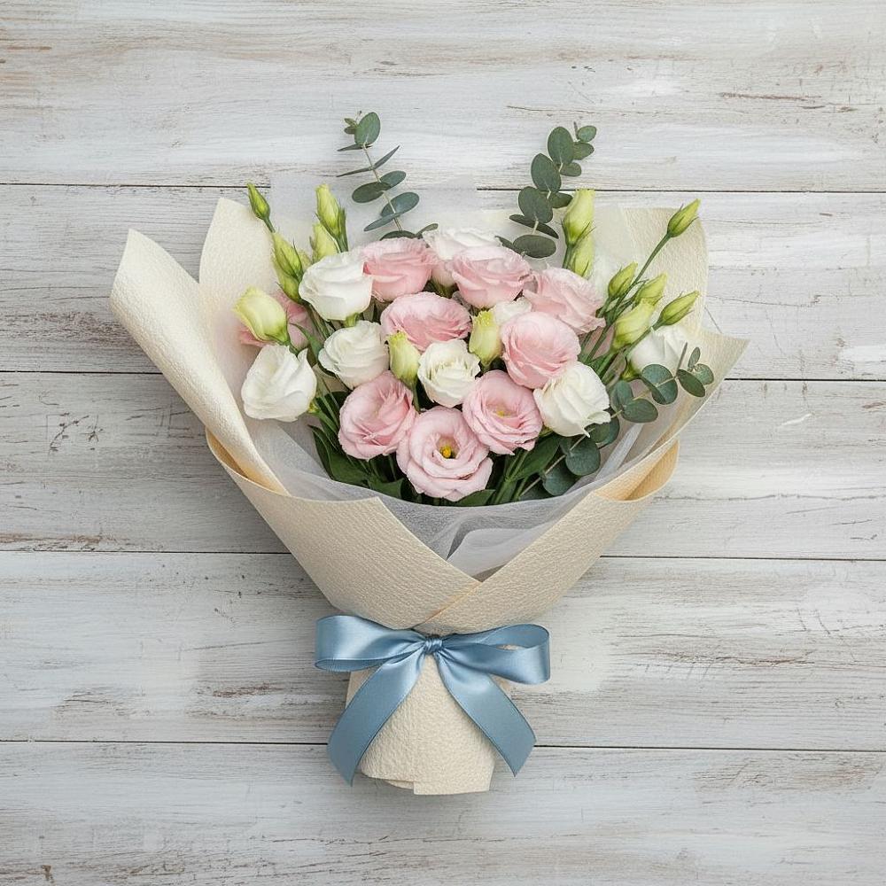 Букет цветов из: Лизиантусы в Булатниково